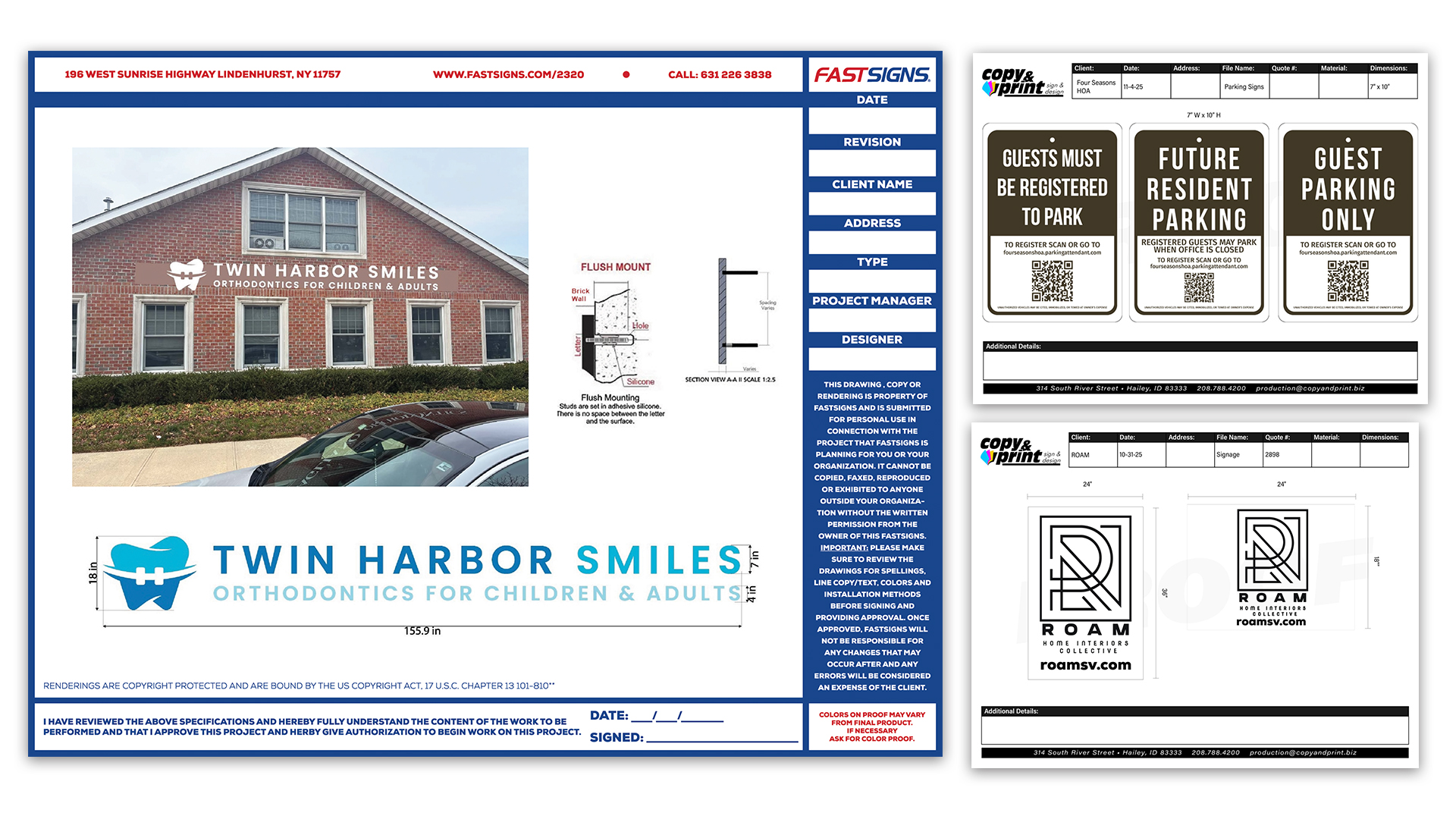 Sign Shop Proofs